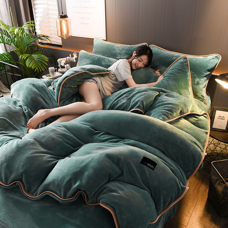 Hotel-inspired plush bedding set with fluffy comforter